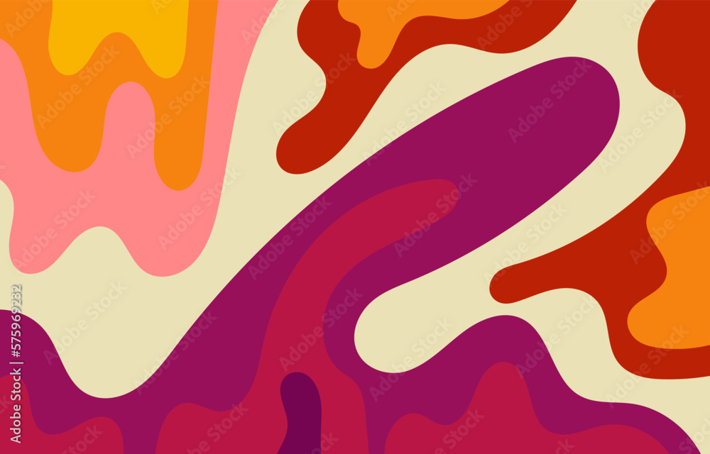 Colorful Groovy background design concept Colorful Groovy background design concept