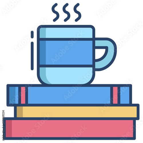 book and tea icon