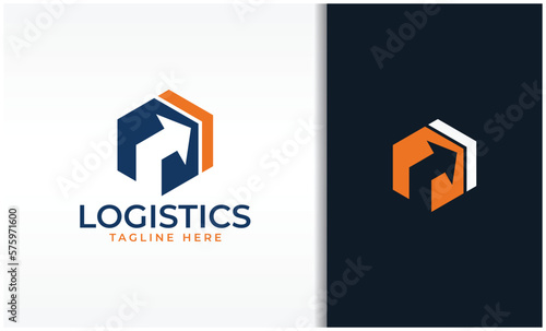 Delivery Box with Arrow Logo