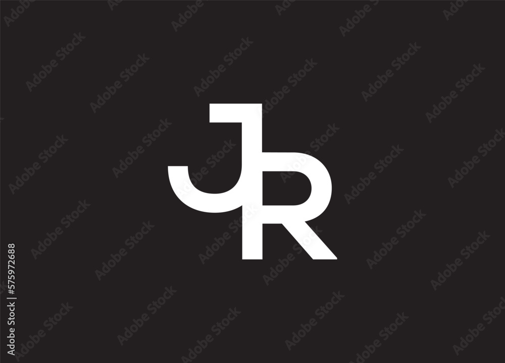 JR letter alphabet logo design in vector logo Stock Vector | Adobe Stock