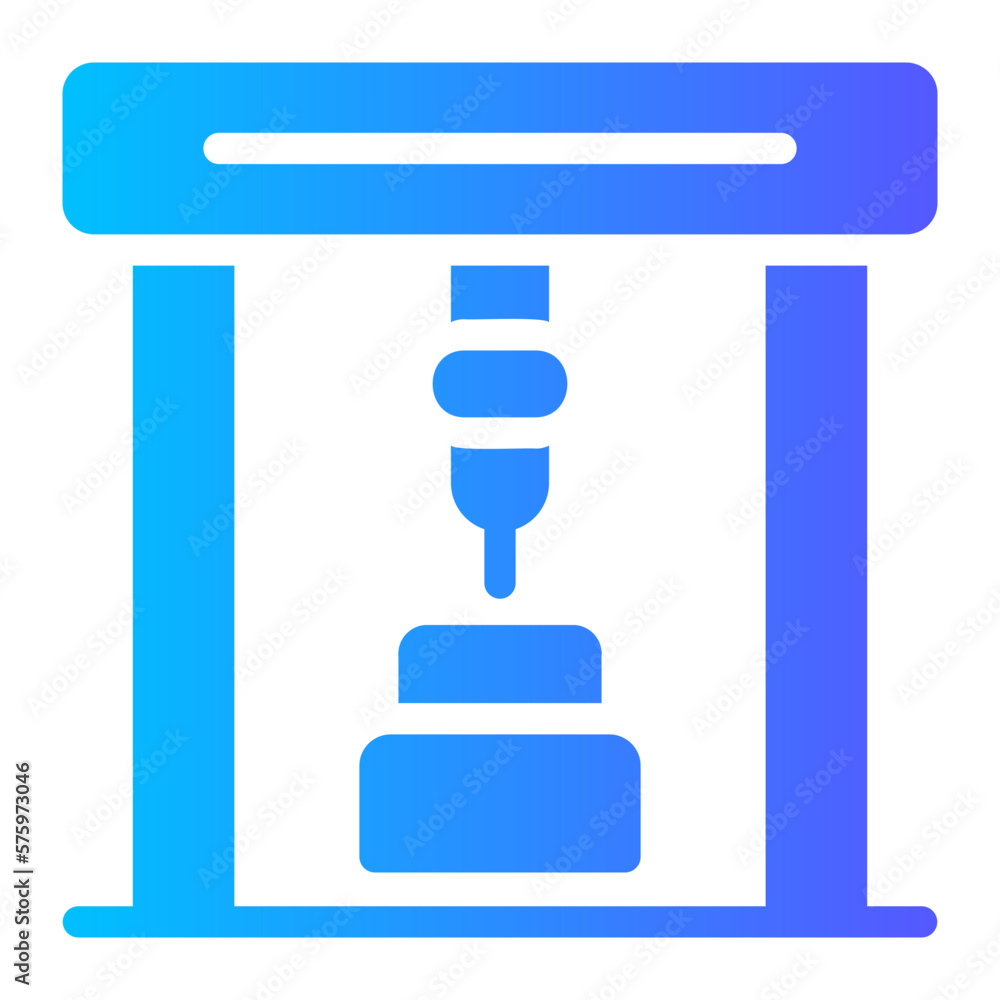 industrial robot gradient icon industrial robot gradient icon