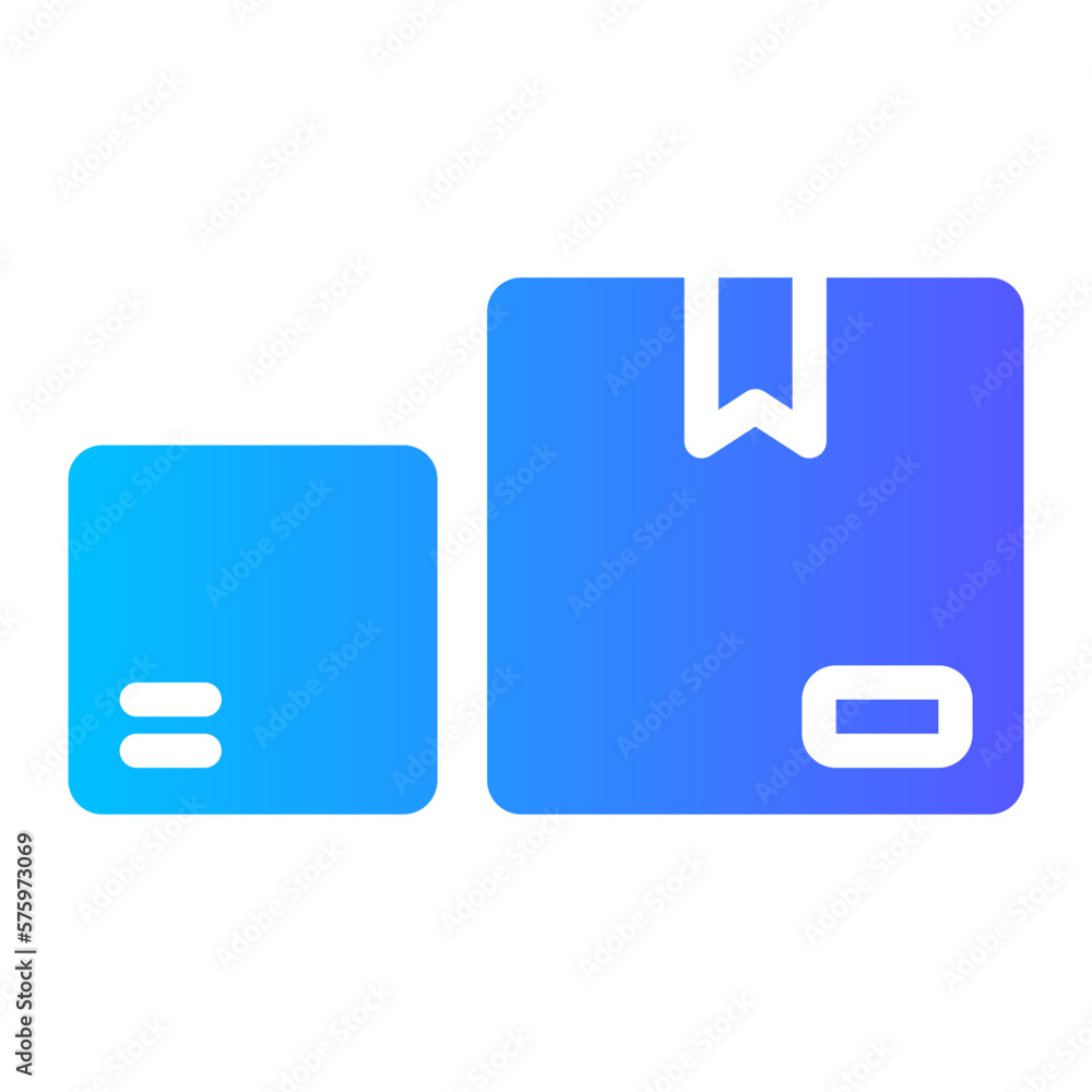 packaging gradient icon packaging gradient icon