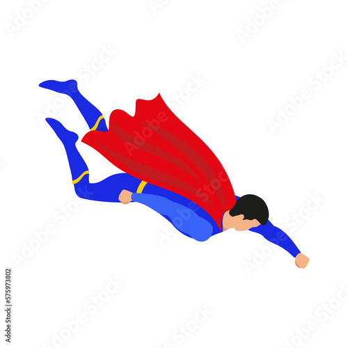 Flying Super Hero Composition