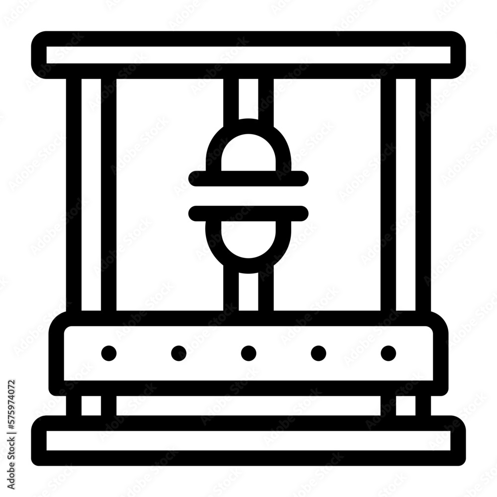 press machine line icon press machine line icon