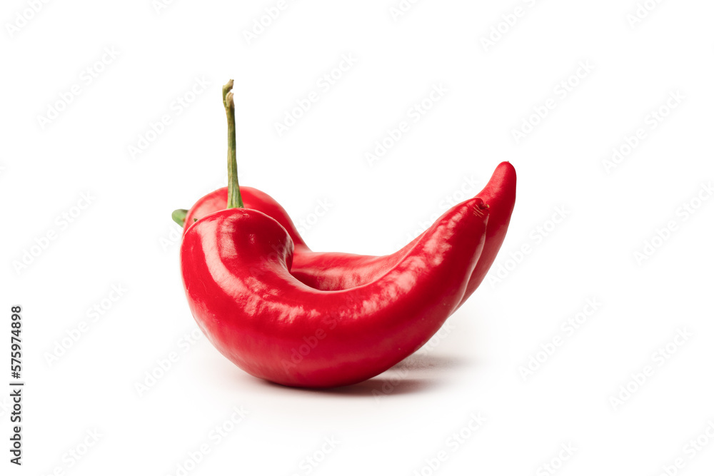 Red hot chili pepper isolated on a white background. Red hot chili pepper isolated on a white background.