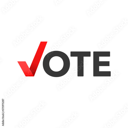 Logo Election Vote. Election Vote concept. Simple line design.Vector illustration.