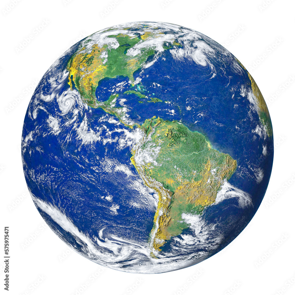 Earth globe isolated on transparent background png flie. Elements of