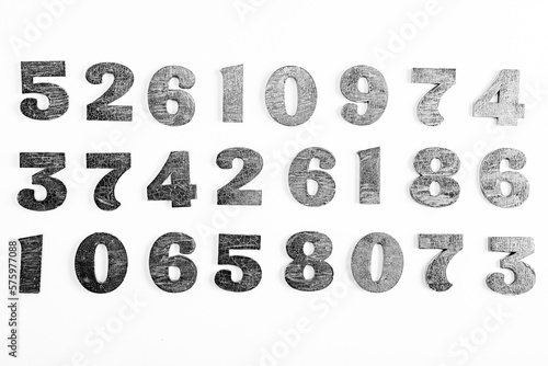 Numbers texture abstraction. Global economy crisis concept. Finance data or education concept. 