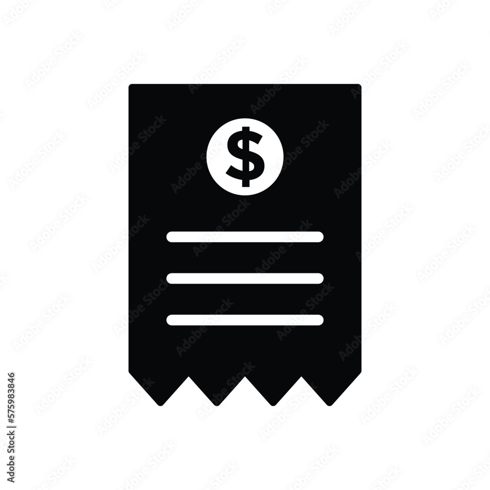 Bill icon vector design template Bill icon vector design template