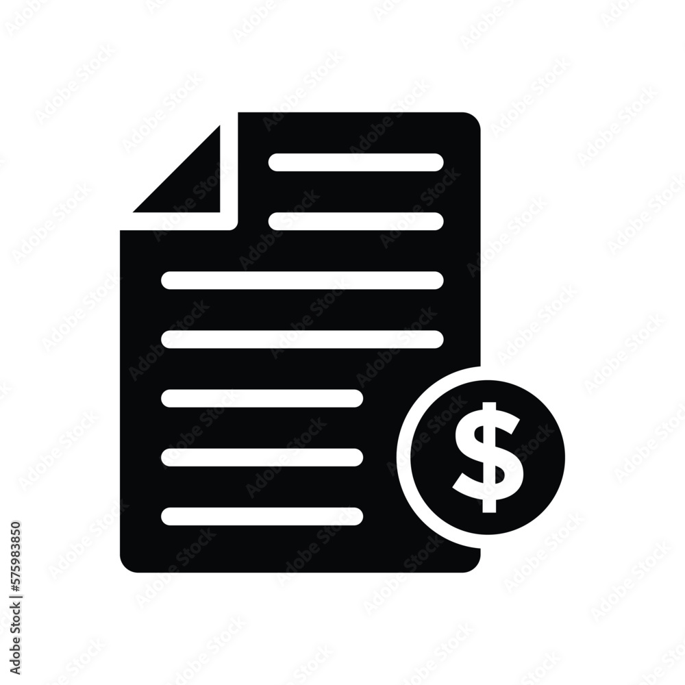 Bill icon vector design template