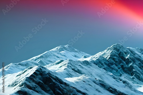 Colorful decorative abstract mountain wallpaper background. Generative AI