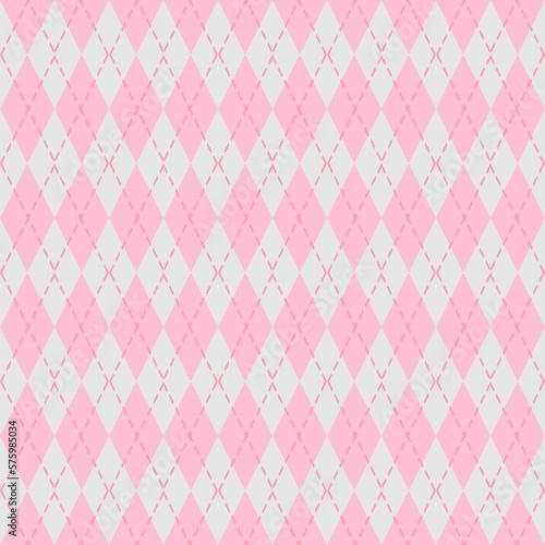 pink argyle seamless pattern design