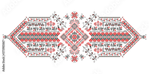 Romanian embroidery design element 1