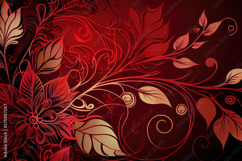 background with flowers created with Generative AI technology background with flowers created with Generative AI technology