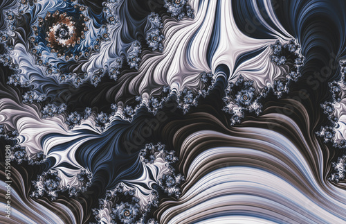 Impressionist Modern Abstract Fractal Background Texture	