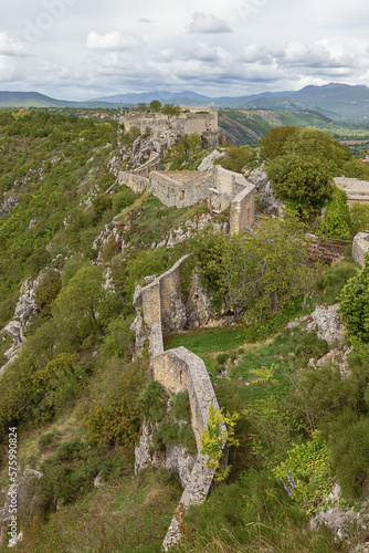 View over the Knin Fortress seen from the south terrace photo