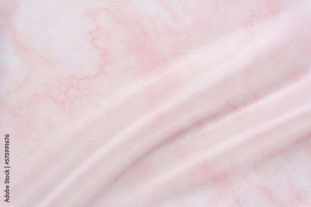 Obraz premium ピンクのマーブルとオーガンジーの背景