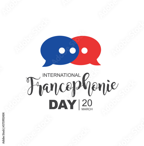 International day of francophonie, france language. photo