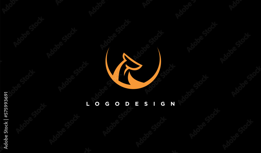 Deer antler silhouette logo design vector illustration. Deer antler silhouette logo design vector illustration.