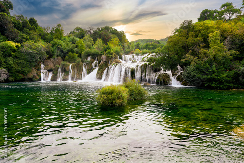 Krka national parkis located in the south Croatia