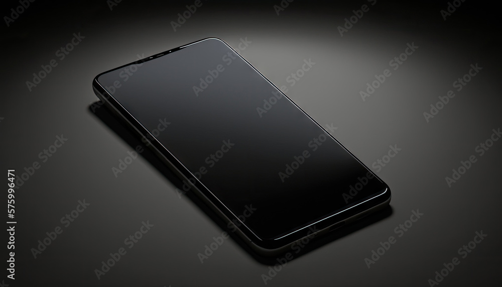 Realistic illustration of a smartphone created with Generative AI technology Realistic illustration of a smartphone created with Generative AI technology