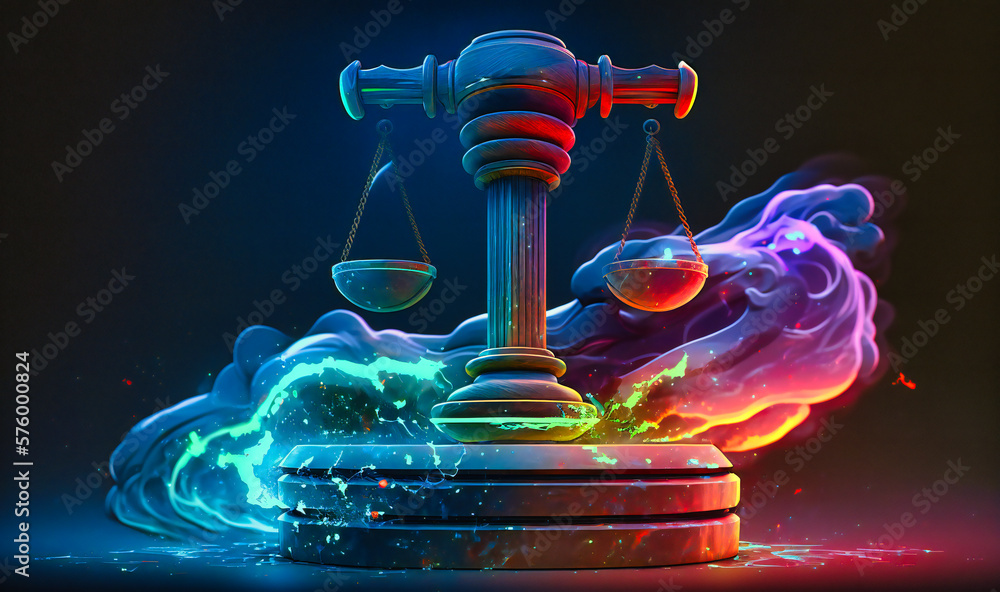 The powerful symbolism of the judge's gavel and scales of justice