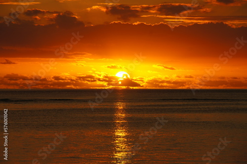 sunset at the beach - mauritius
