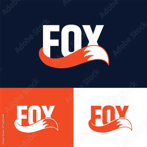 Fox tail logo template