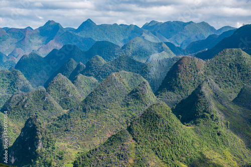 landscape of karst range background, daylight
