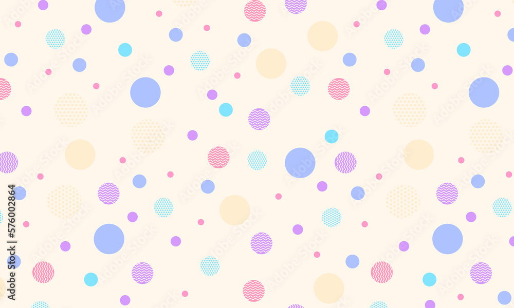 baby color dots seamless pattern vector background