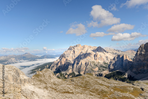 Riffugio Lagazuoi  peak   Dolomite view