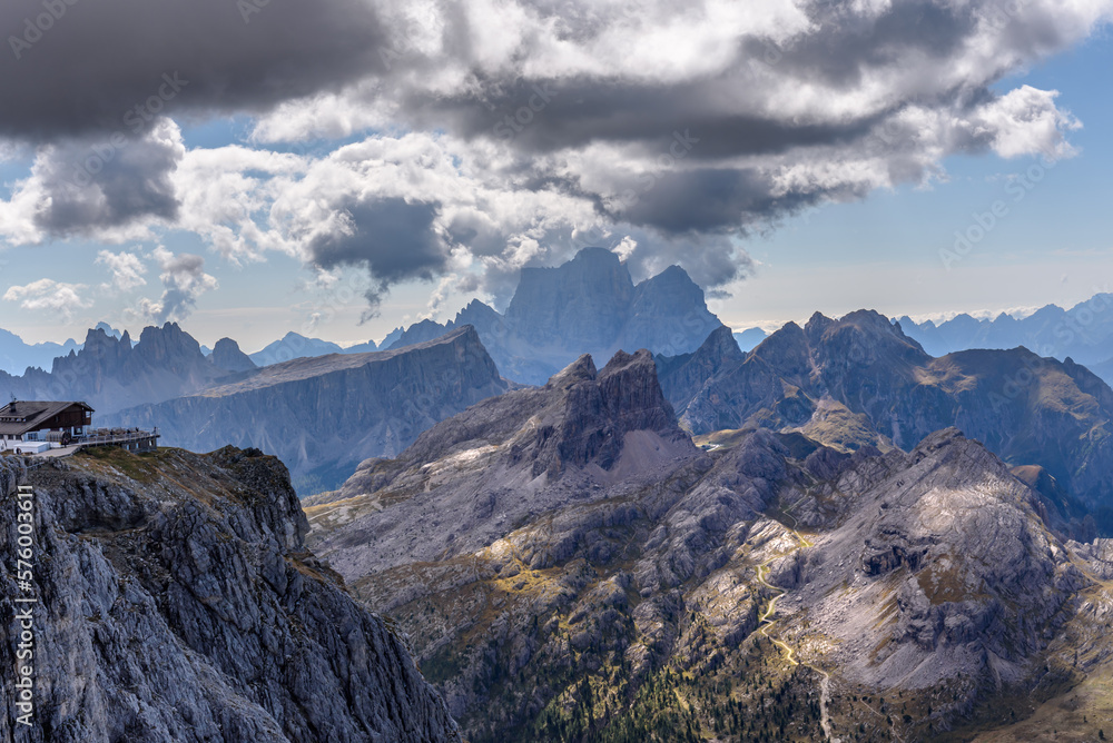 Riffugio Lagazuoi, peak , Dolomite view