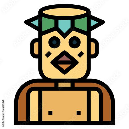 kappa filled outline icon style