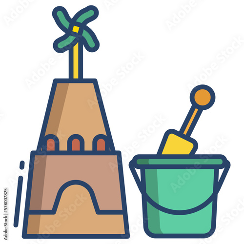 sand bucket icon