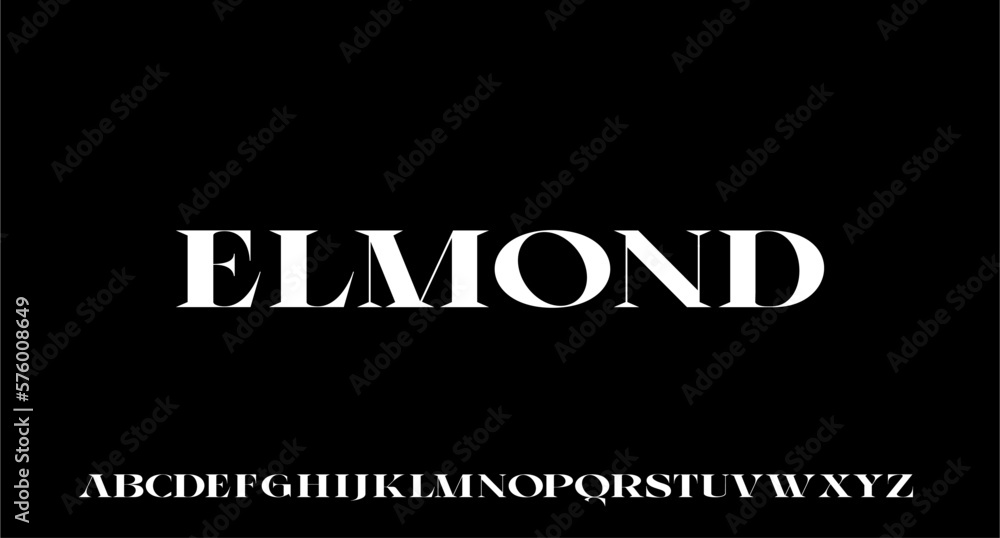 ELMOND. the luxury and elegant font glamour style	
