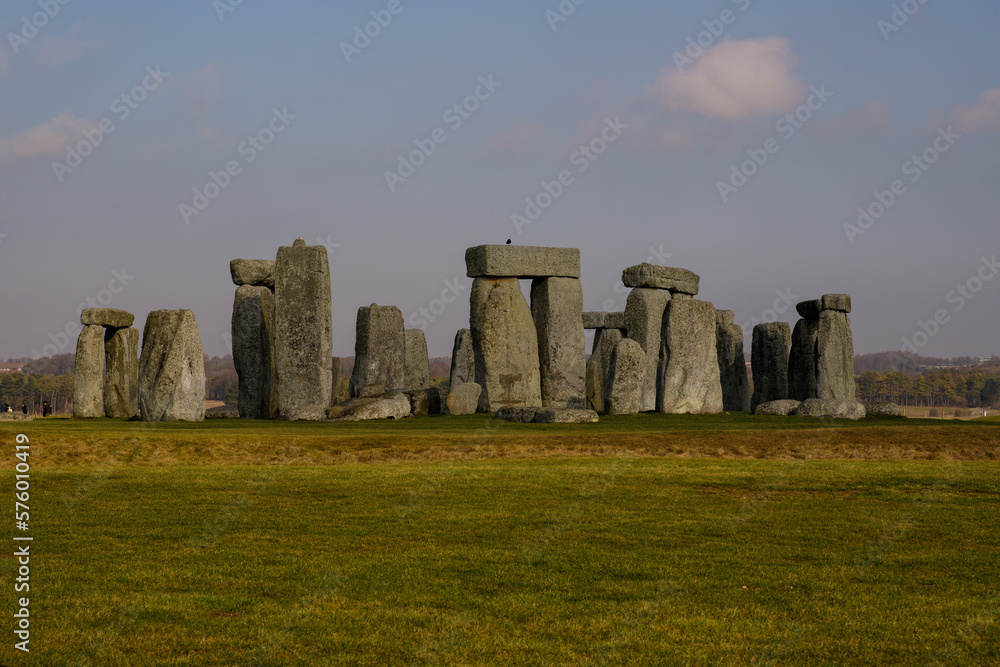 Stonehenge with Blue Sky UK