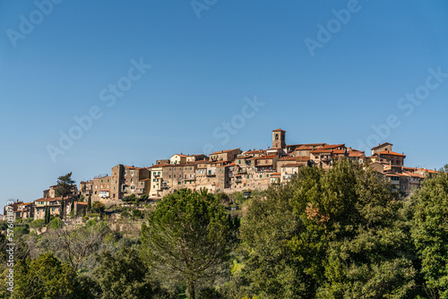 view of the town Scarlino Scale © viktoria