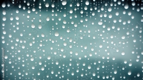 rain drops on window - generative ai illustration