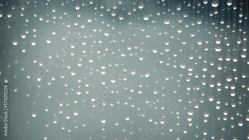 rain drops on window - generative ai illustration