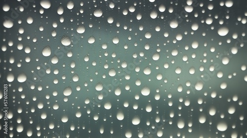 rain drops on window - generative ai illustration