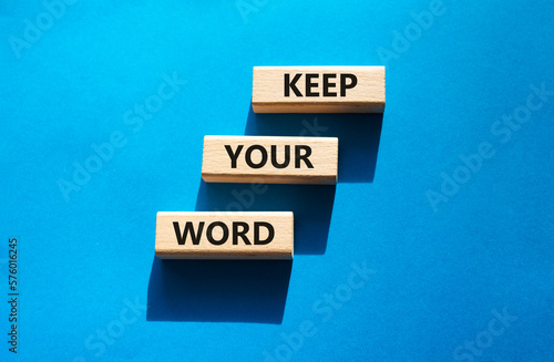 фотография Keep your word symbol