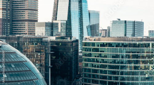 London, United Kingdom Canary Wharf, business area in London, scyscrapers