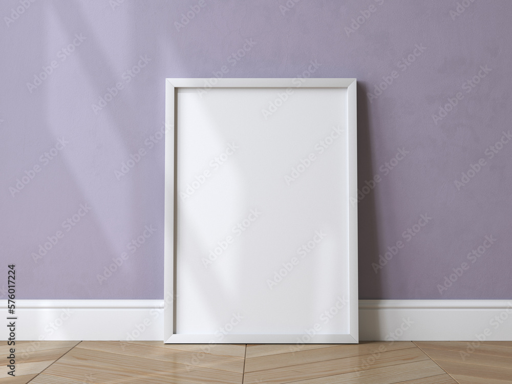 Frame mockup,one white frame Frame mockup,one white frame