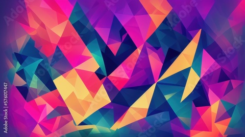 abstract colorful background - generative ai illustration