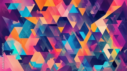 abstract colorful background - generative ai illustration