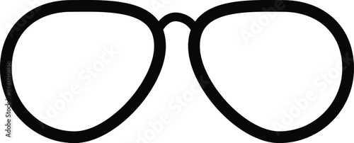 Glasses icon vector isolated on white background . Eye glasses icon