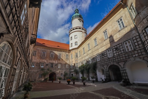 The architecture of the castle at Nove Mesto nad Metuji, Czech republic