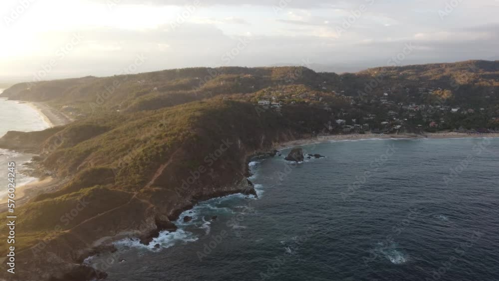Crystal clear waters and white sands at the beach