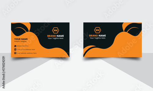 Corporate template business card  Design. Clean advertising design. Business card layout with modern design. Double sided business card design. Visiting card professional unique business card design. 