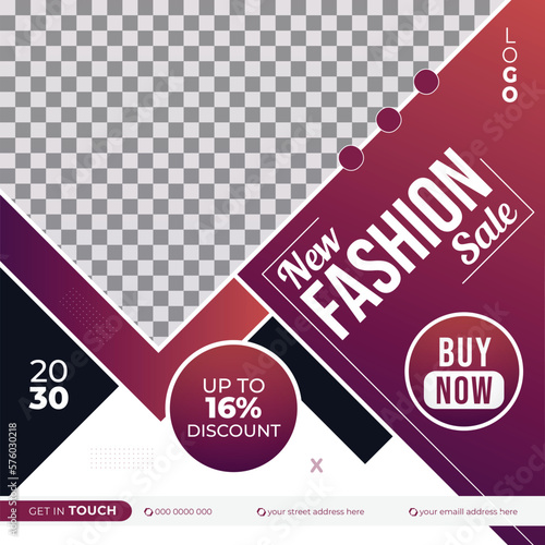 Super Fashion Sale Discount Shop Social Media Post, Leaflet, Poster Square Flyer Template Design